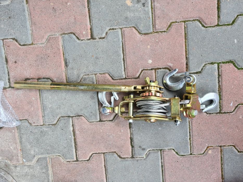 Troliu manual 3 tone macara 2 carlige