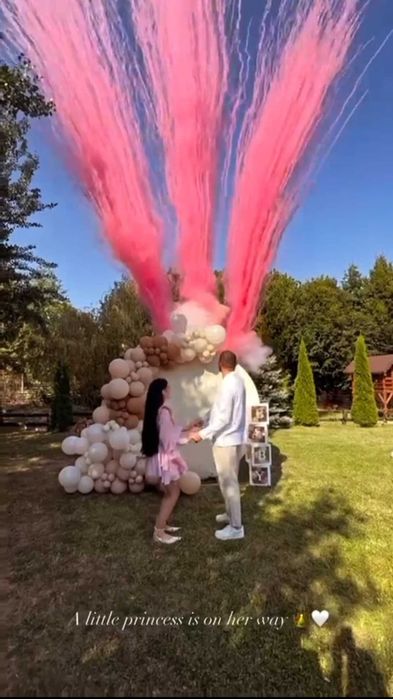 Artificii exterior, Fum greu-gheață carbonică Artificii dansul mirilor