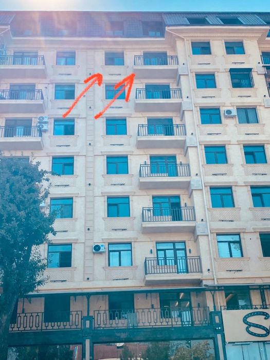 БИЙ, ул.Сайрам. ЖК«Silk Road» ПРОДАМ СВОЮ КВАРТИРУ ( Коробка), 3/8/9.