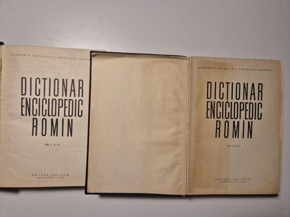 DICTIONAR Enciclopedic Roman, 4 volume, Editura Politică 1962
