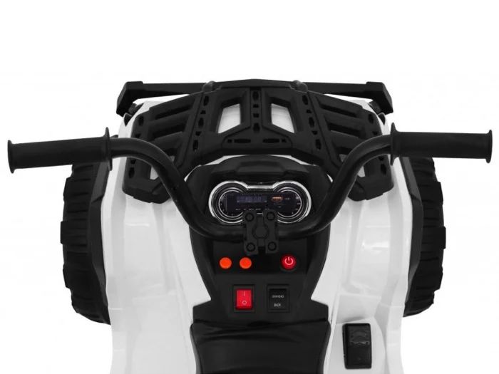 Atv quad 12v - детско акумулаторно atv, eva гуми, бял, дистанционно