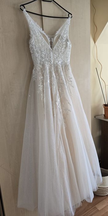 rochie mireasa ivory-cappuccino