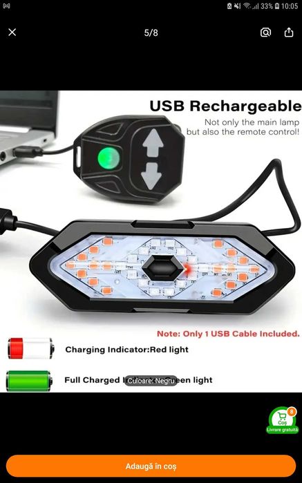 Semnalizare stanga-dreapta bicicleta-trotineta(NOU)