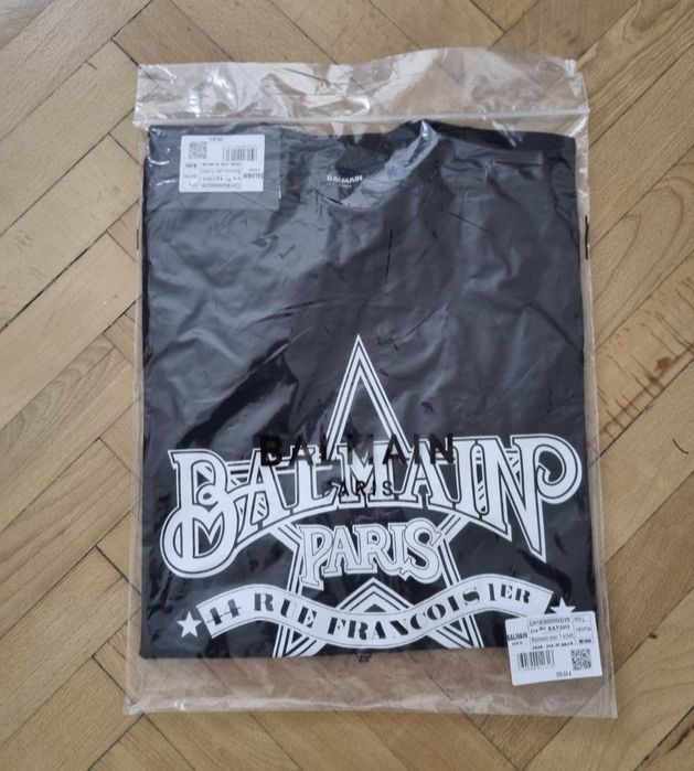 НАМАЛЕНИЕ! Оригинална мъжка тениска Balmain - Размер Л -
