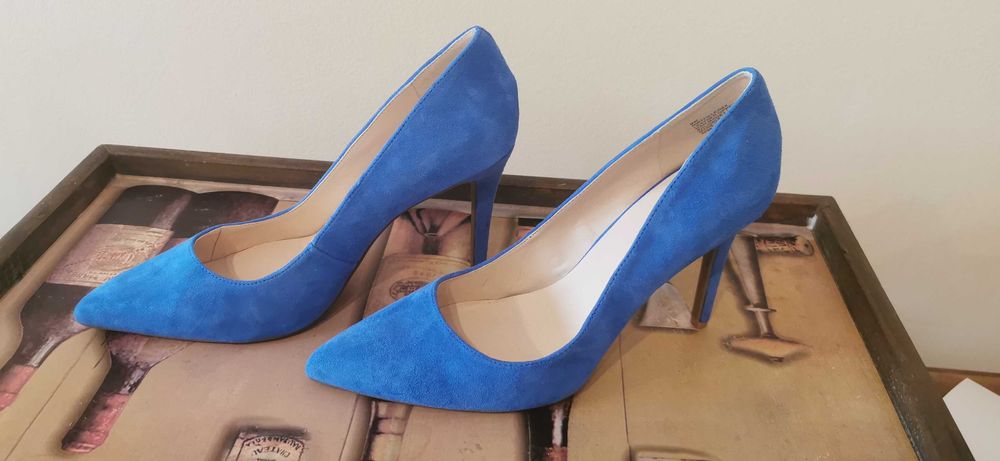 Дамски Класически велурени 'обувки на висок ток,Nine West EU 40 Нови