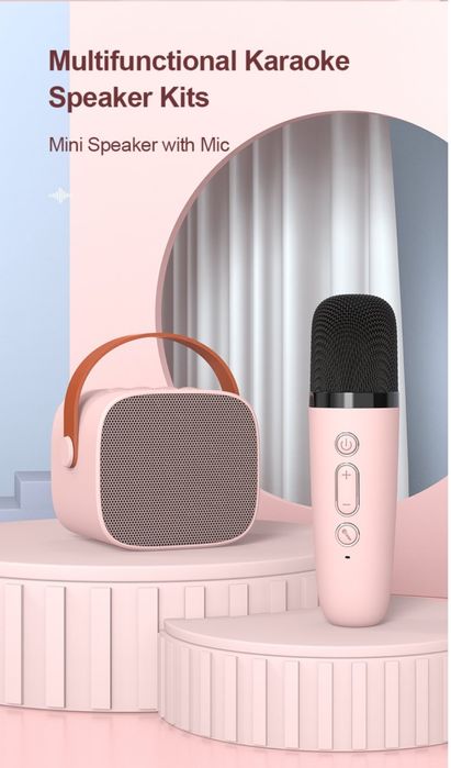 K1 A1 Bluetooth mini karoke kolonka mikrofonli kolonka