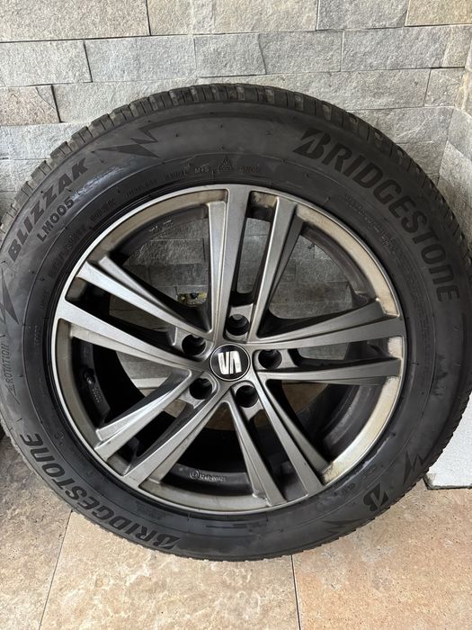 Jante ,roti 17”,Anvelope iarna 215 65 17,jante aliaj originale Seat