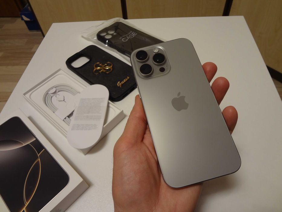iPhone 16 Pro Max 512GB Natural Titanium Ca Nou , Full Accesorii