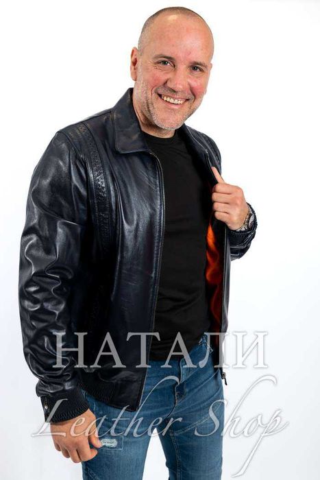 Кожен бомбър Лео