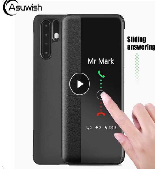 Husa flip, inteligenta, Huawei P30 Pro