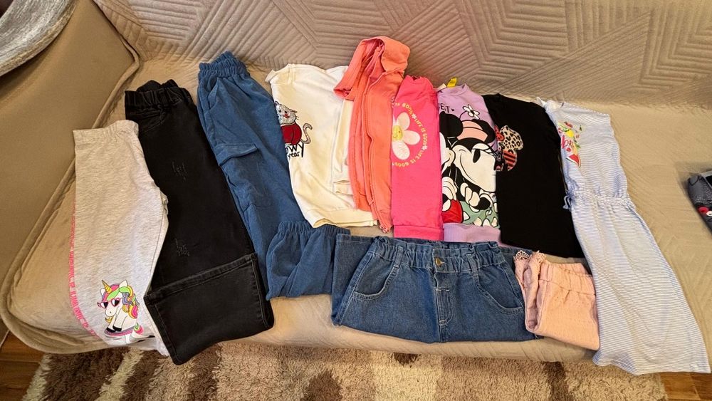 Пакет вещей для девочки р140-146