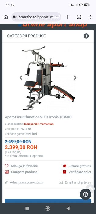 Aparat multifuncțional FitTronic HG500