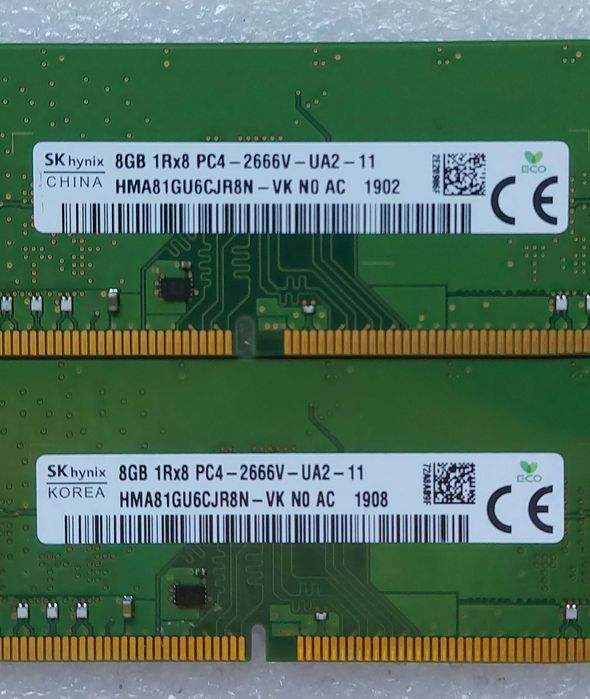 KIT memorii 16GB (2X8GB) DDR4  2666Mhz HYNIX