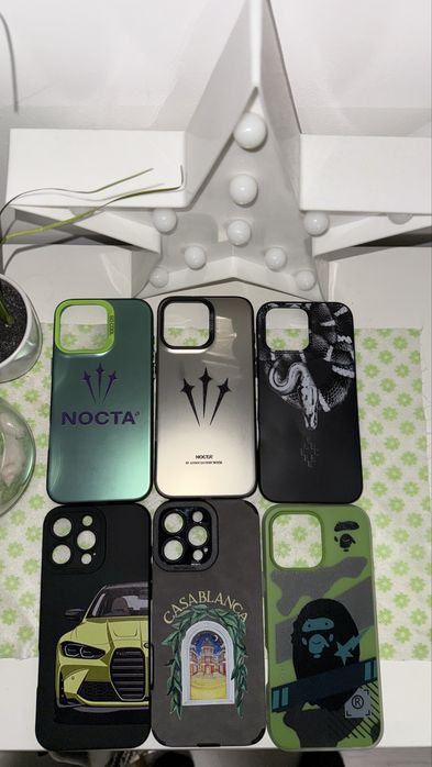 Iphone Case -Nocta,Marcelo Burlon,Bape,Casa Blanca alcantara,Bmw M4