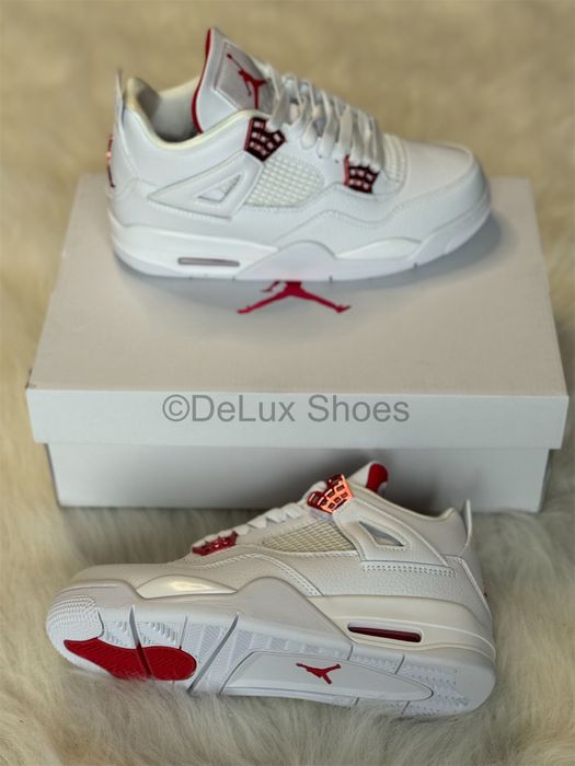Air Jordan 4 Retro Metallic Red White Full Box Verificare Colet