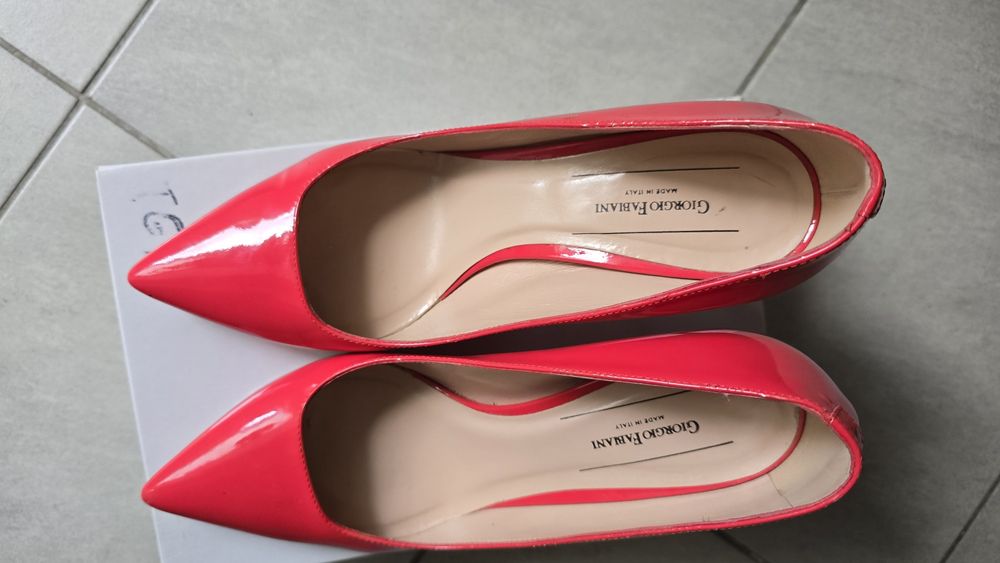 Pantofi piele fucsia