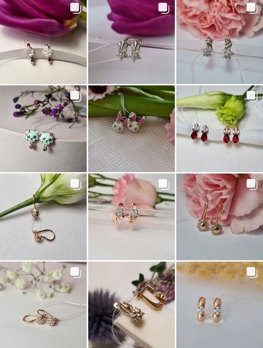 Детские серебряные серьги