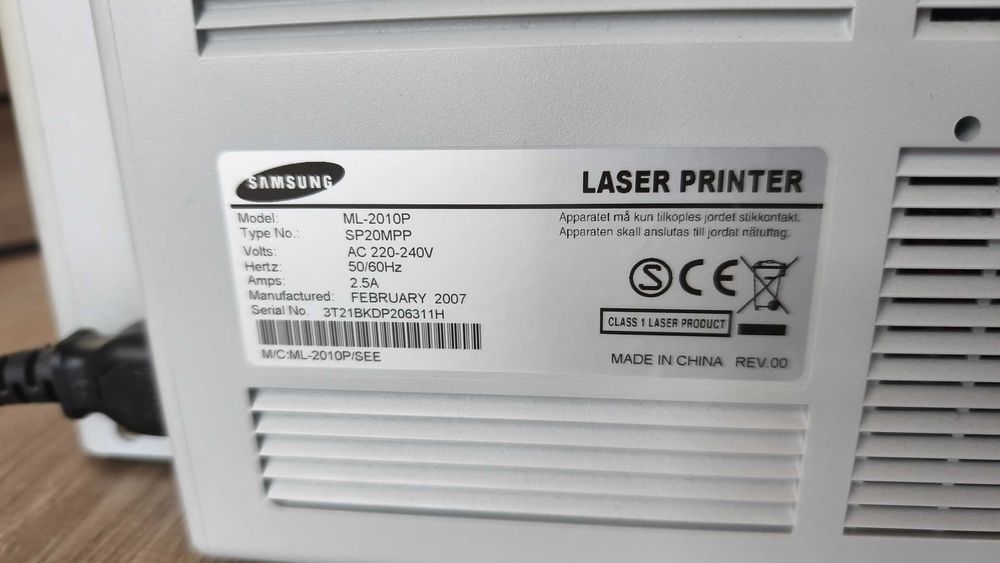 Лазарен принтер Samsung ML-2010P