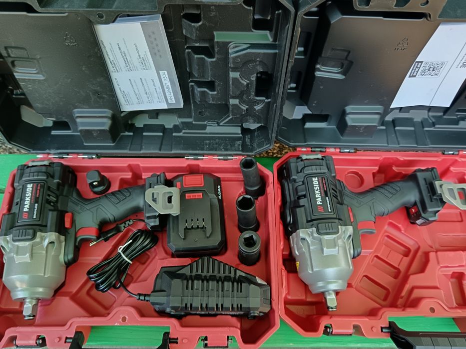 Акумулаторен гайковерт Parkside Performance PASSP 20-Li (1358 Nm) – Пълен комплект + Втори подарък за части/ремонт