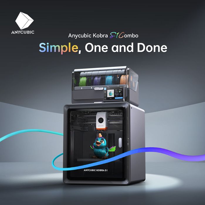 Imprimanta 3D Filament Anycubic Kobra S1 COMBO 250x250x250mm 600mm/s