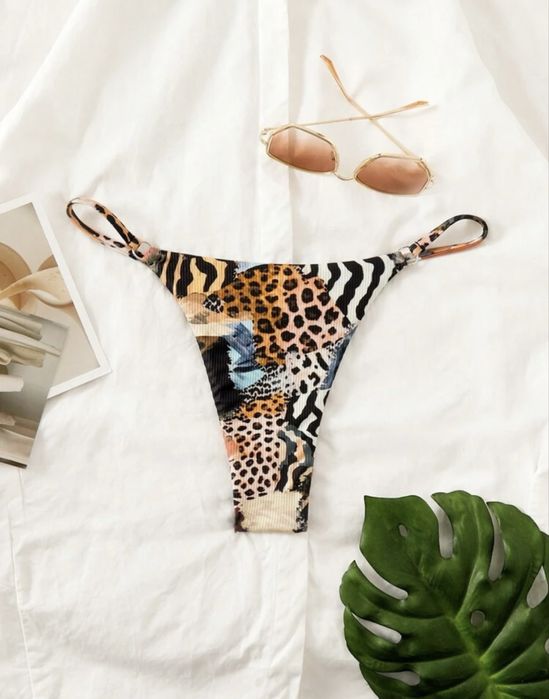 Бански долнище бикини в леопардов принт