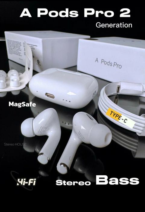 Simsiz quloqchinlar A pods pro 2 Naushnik A pods Pro 2 iPhone va Andro