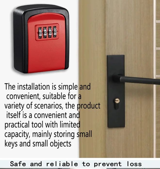 Кутия за ключове изцяло метална , здрав сейф за ключове , кутия airbnb