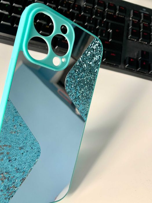 Husa tip oglinda cu sclipici pt. iPhone 13 Pro / 13 Pro Max