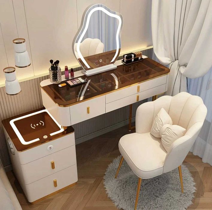 Туалетный столик для макияжа умный консольный столик трюмо с зеркалом