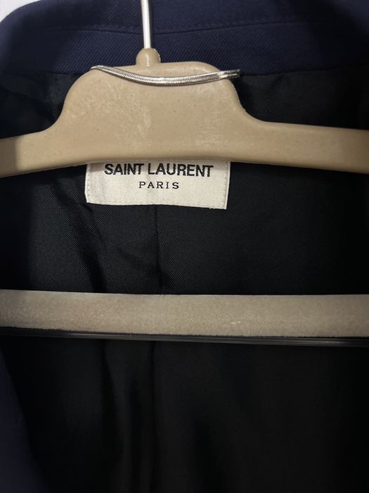 Vand sacou Yves Saint Laurent Paris Navy Wool