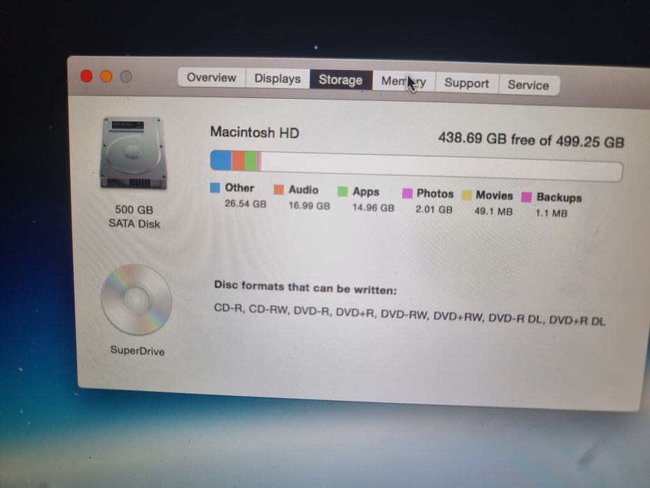 Macbook pro 15" i7 4gb ram hdd 500gb pentru piese
