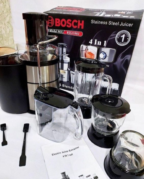 BOSCH 4в1 комбайн соковыжималка Чоппер кофе сок