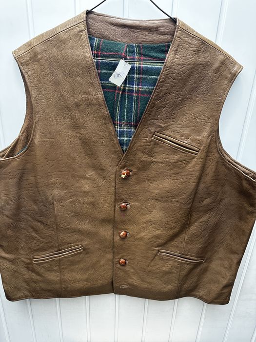 Vesta din piele 4XL - 148 cm talie
