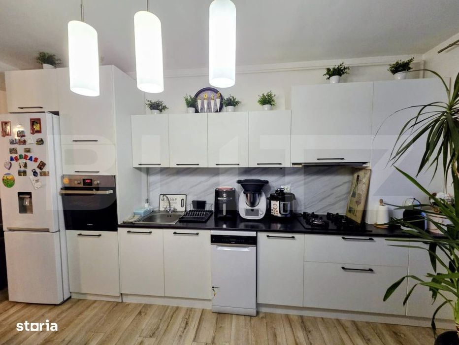 Apartament 2 camere, 57 mp utili, Parter inalt, Parcare cu CF, Aproape