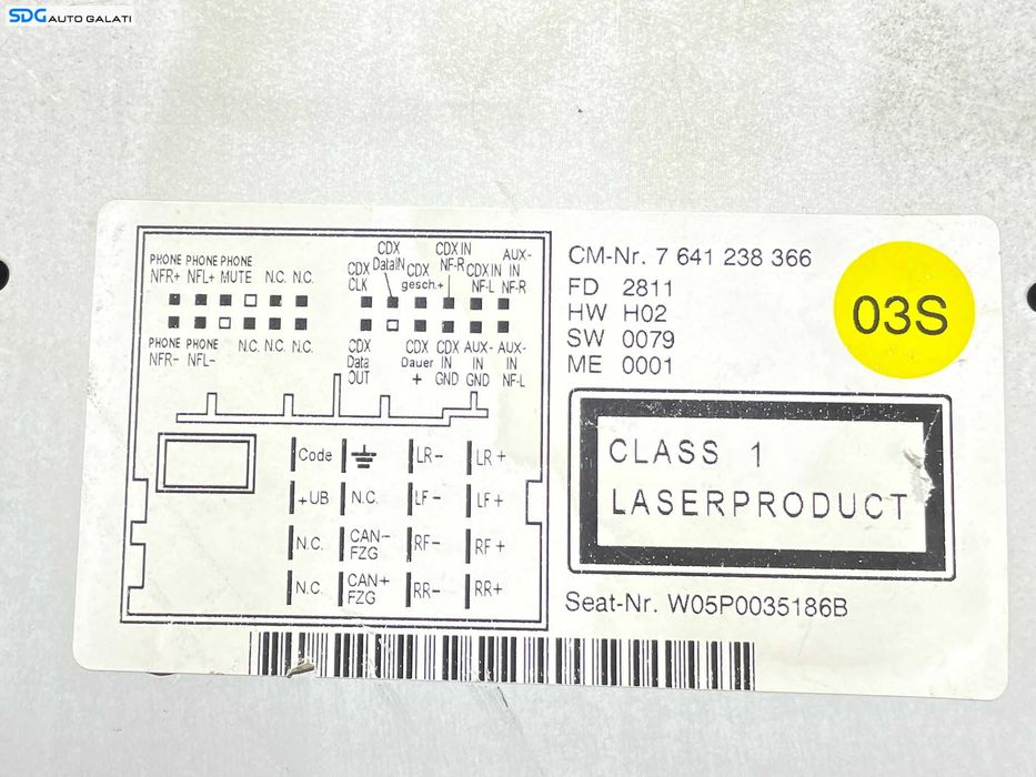 Unitate Radio CD Player RCD 310 Seat Leon 1P FL Facelift 2008 - 2013 Cod 5P0035186B [L2937]