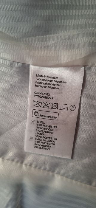 Sacou office damă alb-negru H&M