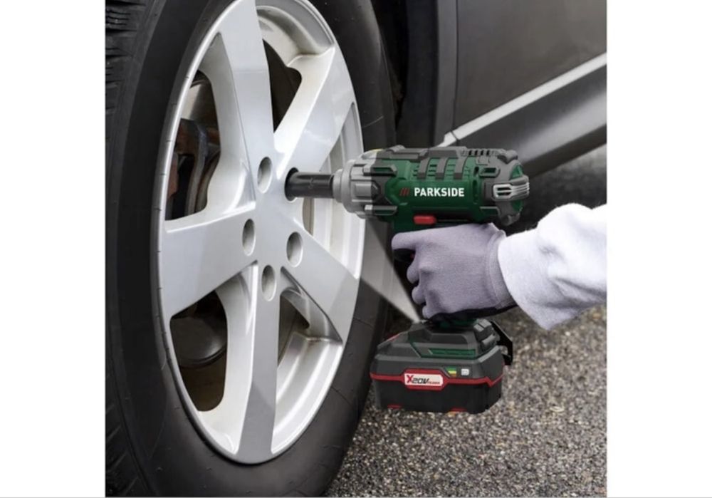 Ударен гайковерт комплект парксайд parkside x20v 400 нм