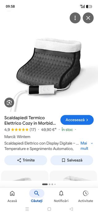 încălzitor electric de picioare Wintem cozy