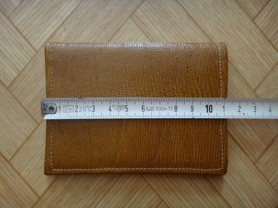 Антика - нов кожен портфейл/портмоне, соц, ретро, винтидж, старинен