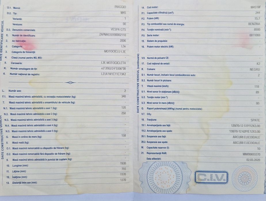 Piaggio Vespa GTS 250i