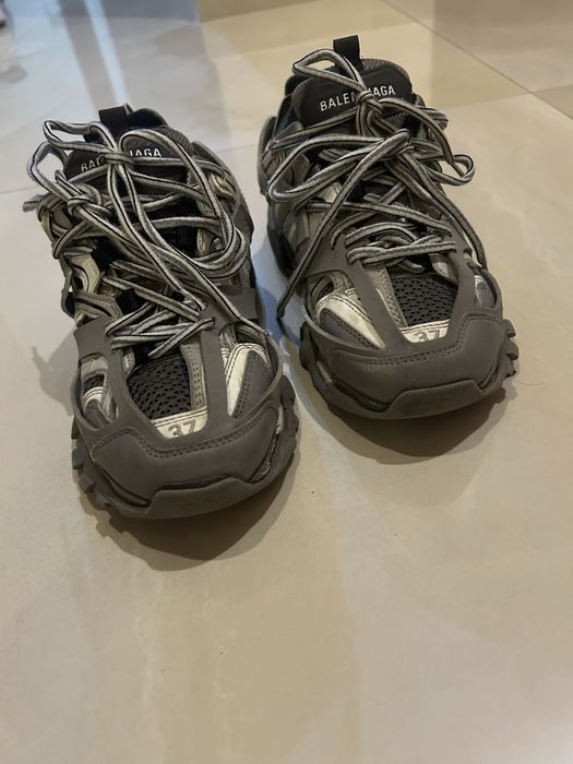 Balenciaga track gray and white,размер 37