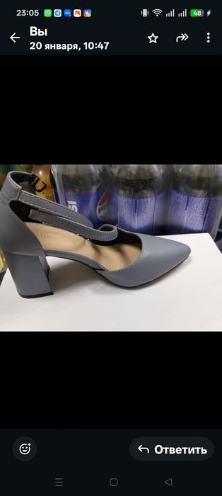 Туфли 35размер кожаные стильные одевала два раза