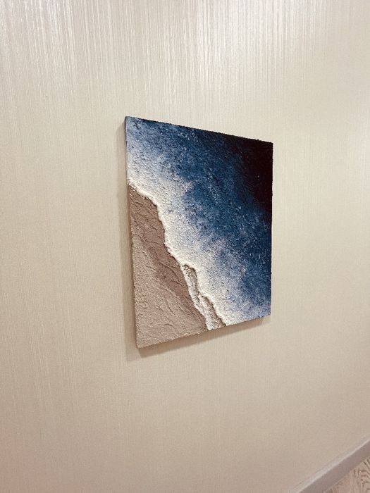 Картина "Берег" с 3d эффект. Размер 50*40. Нарисован акрилом на планше