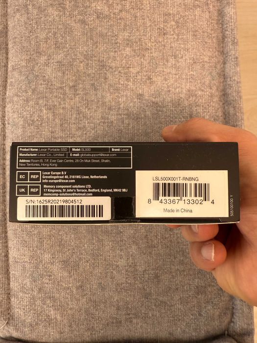 Внешний жесткий диск (SSD) — Lexar SL500 - 1 TB