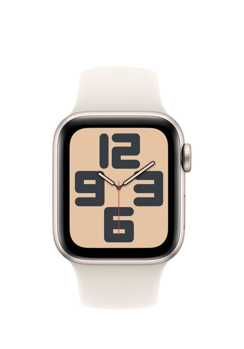 Apple Watch SE (2024), GPS, Cellular, Starlight Aluminum Case 40 мм, Starlight Sport Band - M/L