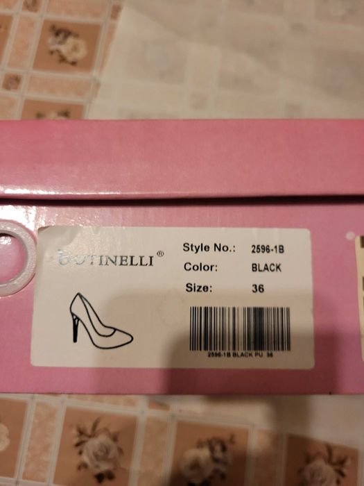 Vand pantofi negri Botinelli - noi