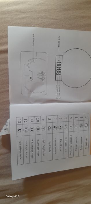 3 в 1 . Нощна лампа -Часовник с аларма радио Bluetooth