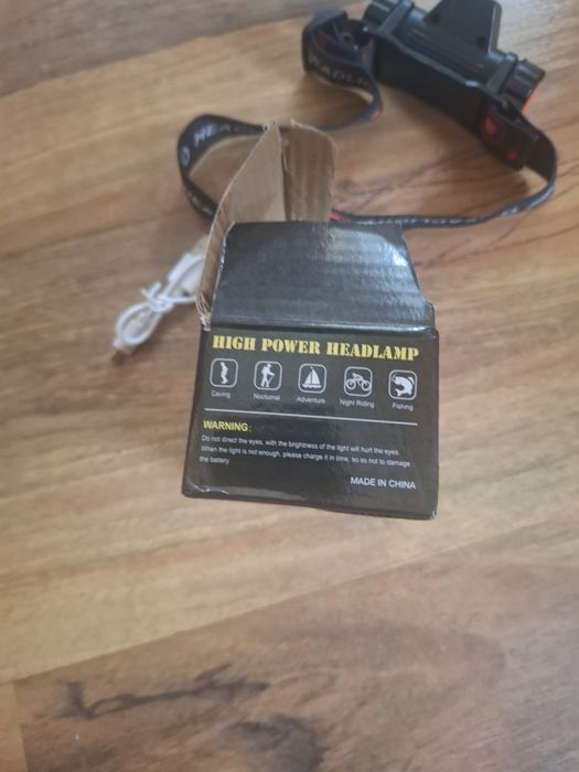 Мощен LED челник с USB зареждане – High Power Headlamp