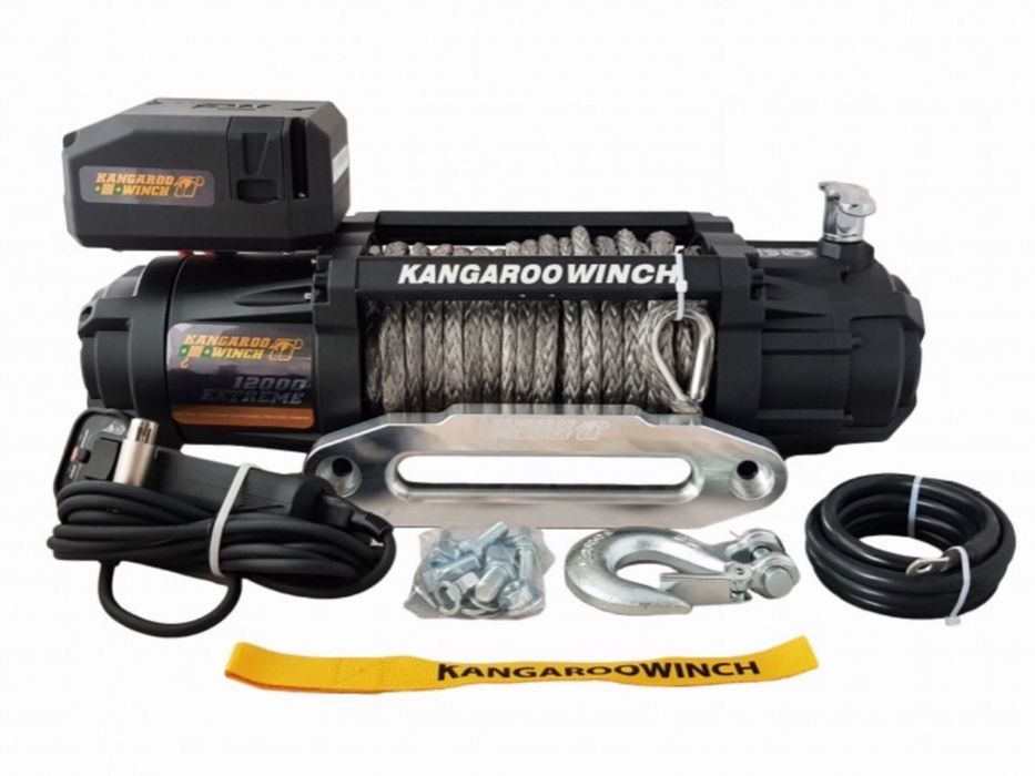 Troliu K 12000 EXTREME HD SR sintetic Kangaroo/PowerWinch - Off Road