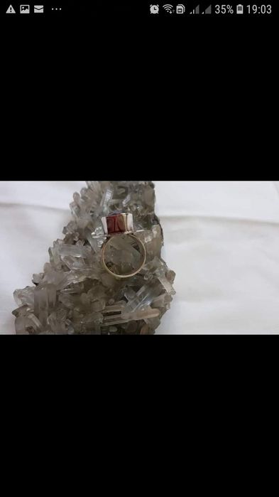Inel argint 925 cu ametist, impecabil, mărime 17,5mm